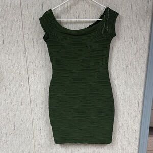 Brat Star Forest Green Mini Dress